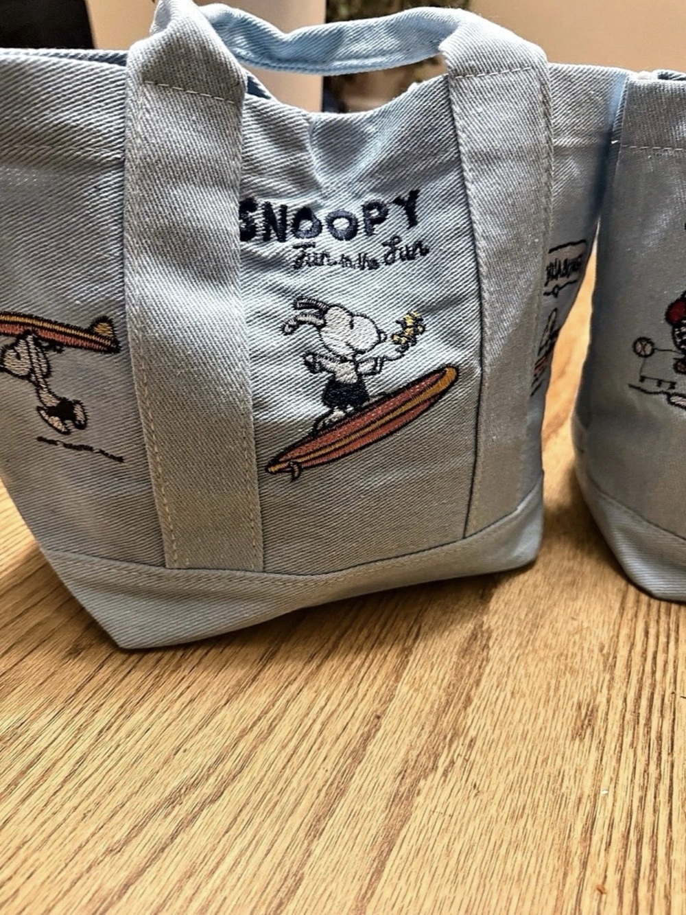 Snoopy Denim tote bag
